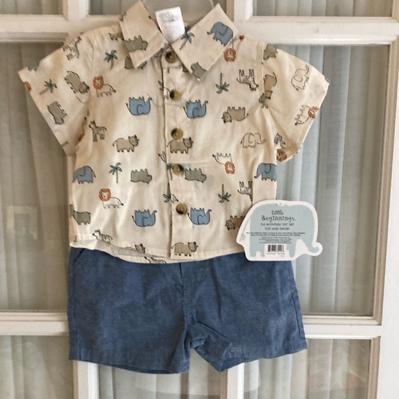 Adorable Baby Top and Shorts Set - Picture 1 of 3